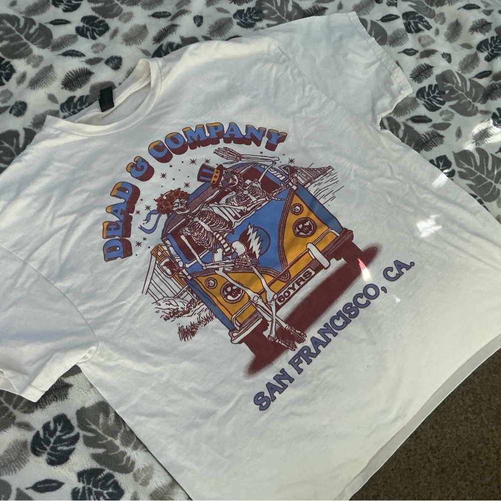60TH ANNIVERSARY GRATEFUL DEAD & COMPANY AUTHENTIC CONCERT TEE GG PARK AUG 1-2-3